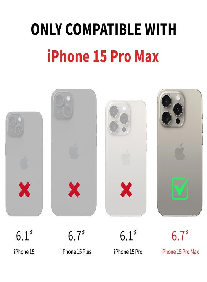 DJDUCK Designed for iPhone 15 Pro Max Case Wallet with Card Holder, [Magnetic Clasp Folio Cover][RFID Blocking Leather Protection] Shockproof Women Men Cases 6.7 Inch for Apple 15 ProMax Light Brown - Image 2