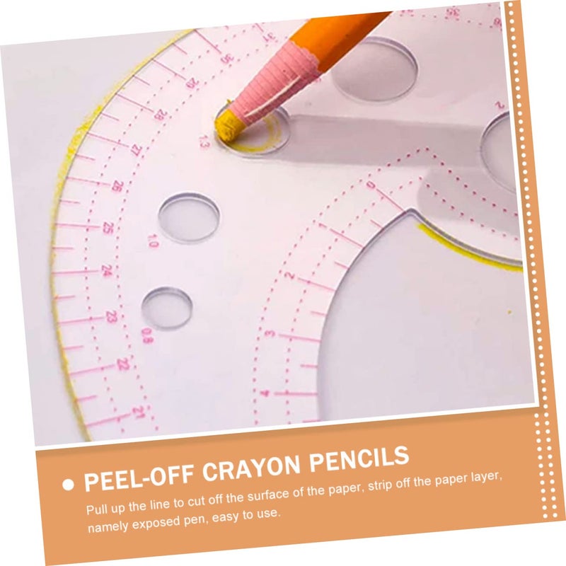 12 Pack Peel Off Wax Pencils No Sharpening Easy Pull Drawing Marking Tools for Tailors Artists - Image 3