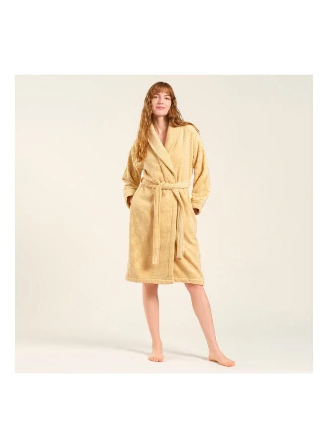 Zsa Zsa Zsu Solid Natural - Yellow Bathrobe.