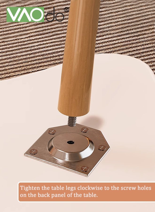 فاو دو طاولة قهوة حديثة، طاولة قهوة على شكل سحابة للمساحات الصغيرة، طاولة عرض منخفضة بسيطة للعرض، طاولة أرضية سهلة التجميع، طاولة شاي لغرفة المعيشة غرفة نوم مكتب 80*40*60 سم - Image 3