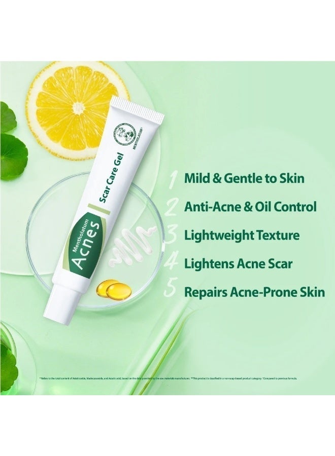 Mentholatum Acnes Scar Care Gel 18g, Acne Mark & Dark Spot Care, Acne Scar Treatment Gel with Vitamin C, Salicylic Acid, Vitamin E & Allantoin, Pore Care for Uneven Skin - Image 4