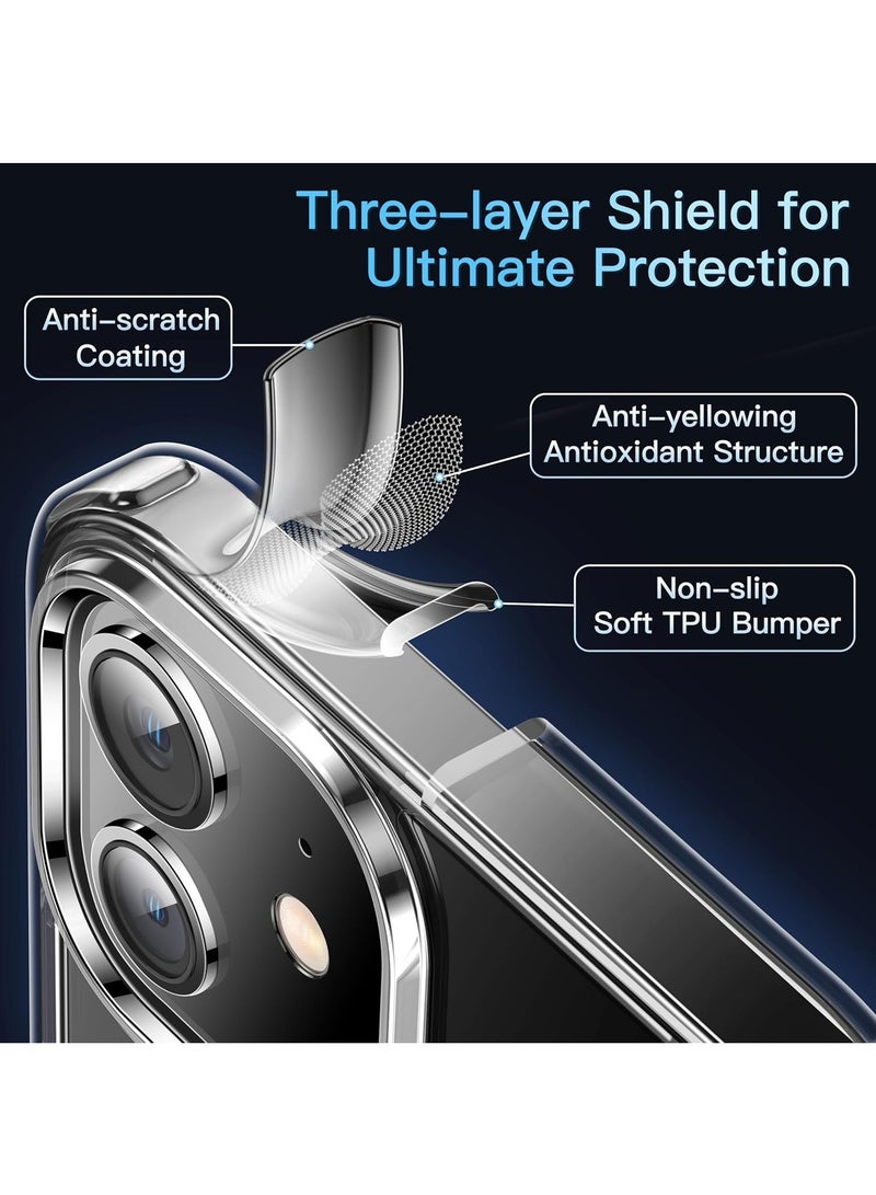 دوسالا جراب شفاف لهاتف iPhone 12 Pro، [تكنولوجيا Never Yellow] [حماية من الدرجة العسكرية 12 قدمًا] جراب شفاف رفيع للنساء والرجال لهاتف iPhone 12 Pro مقاس 6.1 بوصة، شفاف - Image 5