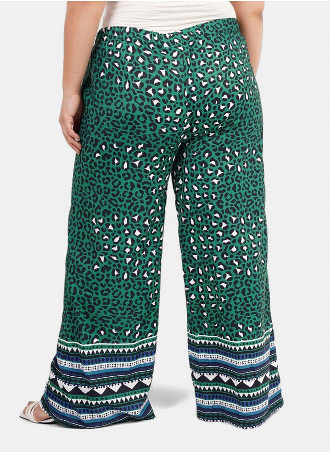 Clue Green All Over Print Pants  - Image 3