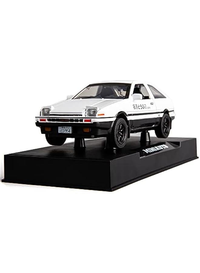 1/32 AE86 Initial D Model Car, Zinc Alloy Pull Back Toy car with Sound and Light for Kids Boy Girl Gift(White) - Image 1