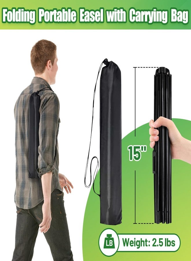 VAIIGO Easel Stand for Sign - 63" Display Easel for Wedding Sign Stand Poster Stand, Lightweight Adjustable Poster Easel for Painting, Portable Easel Stand with Carrying Bag, Black 1Pcs - Image 5