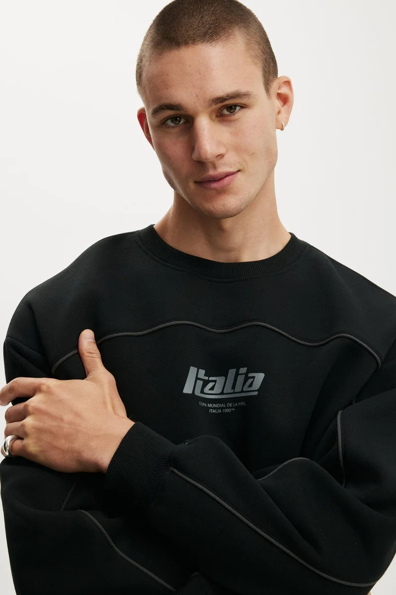 Cotton On  FIFA BOX FIT CREW SWEATER for Men | Best Price UAE