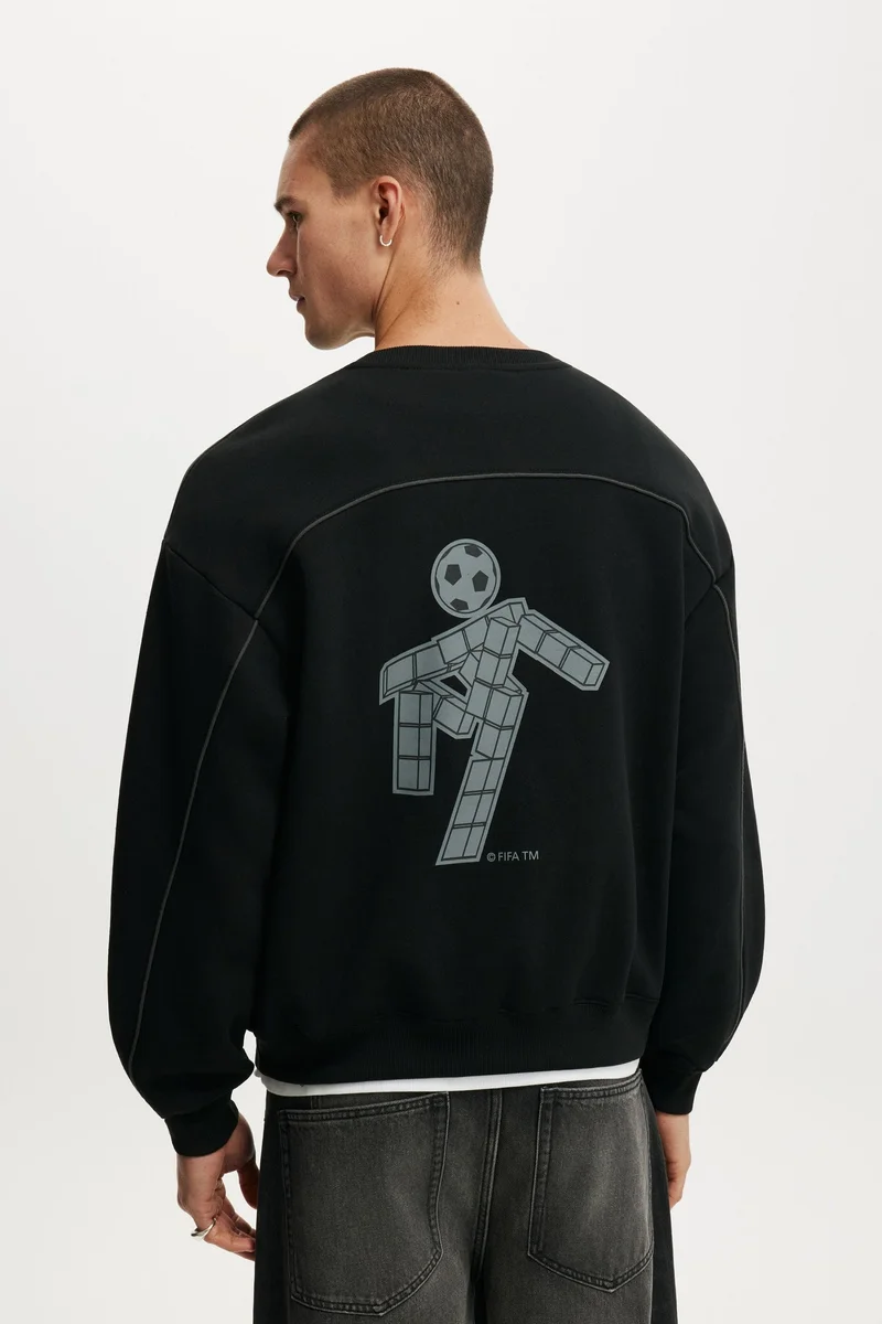 Cotton On  FIFA BOX FIT CREW SWEATER for Men | Best Price UAE