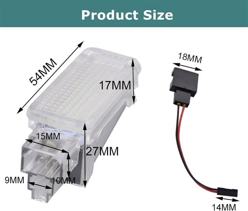 Wivplex LED Courtesy Under Door Footwell Light - Image 2