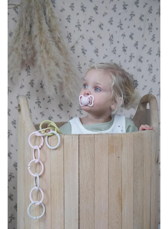 BIBS Pack of 2 Couture Latex Pacifier S1 Haze And Blossom