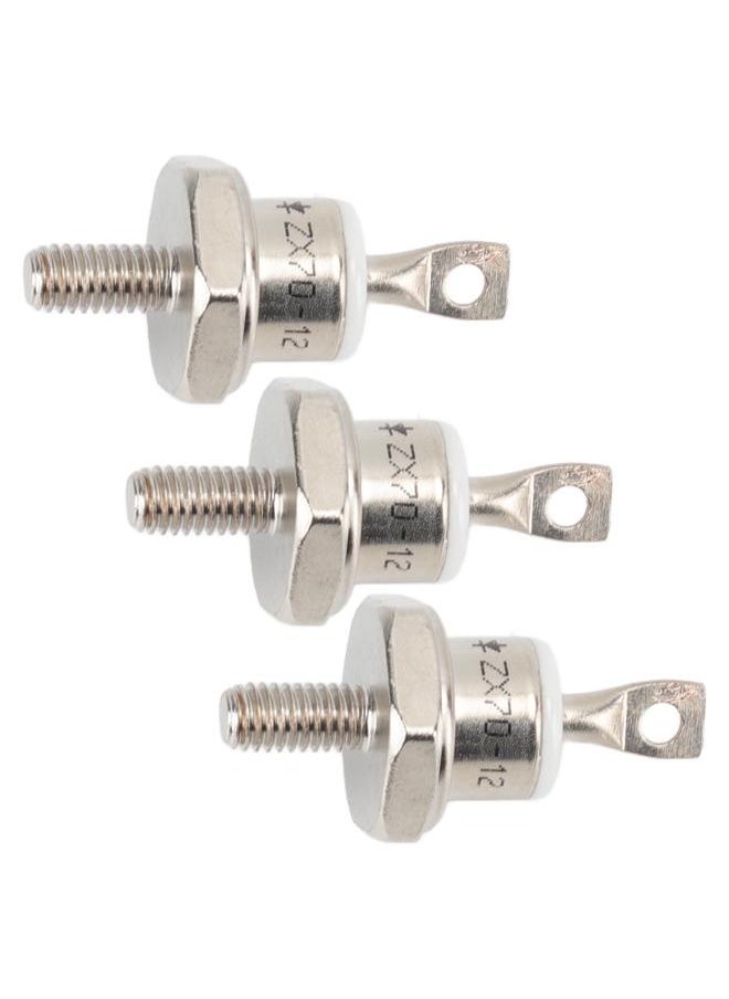 NIBEMINENT 3Pcs ZX70 12 70A Diesel Generator Rectifier Diode Replacement Diesel Engine Generator Diode for Diesel Generator Parts Negative  - Image 5