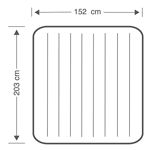 VWretails Polyvinyl Chloride (Pvc) Dura-Beam Standard Air Bed, 152 X 203 X 25 Cm + 2, Queen, Blue,Black - Image 5