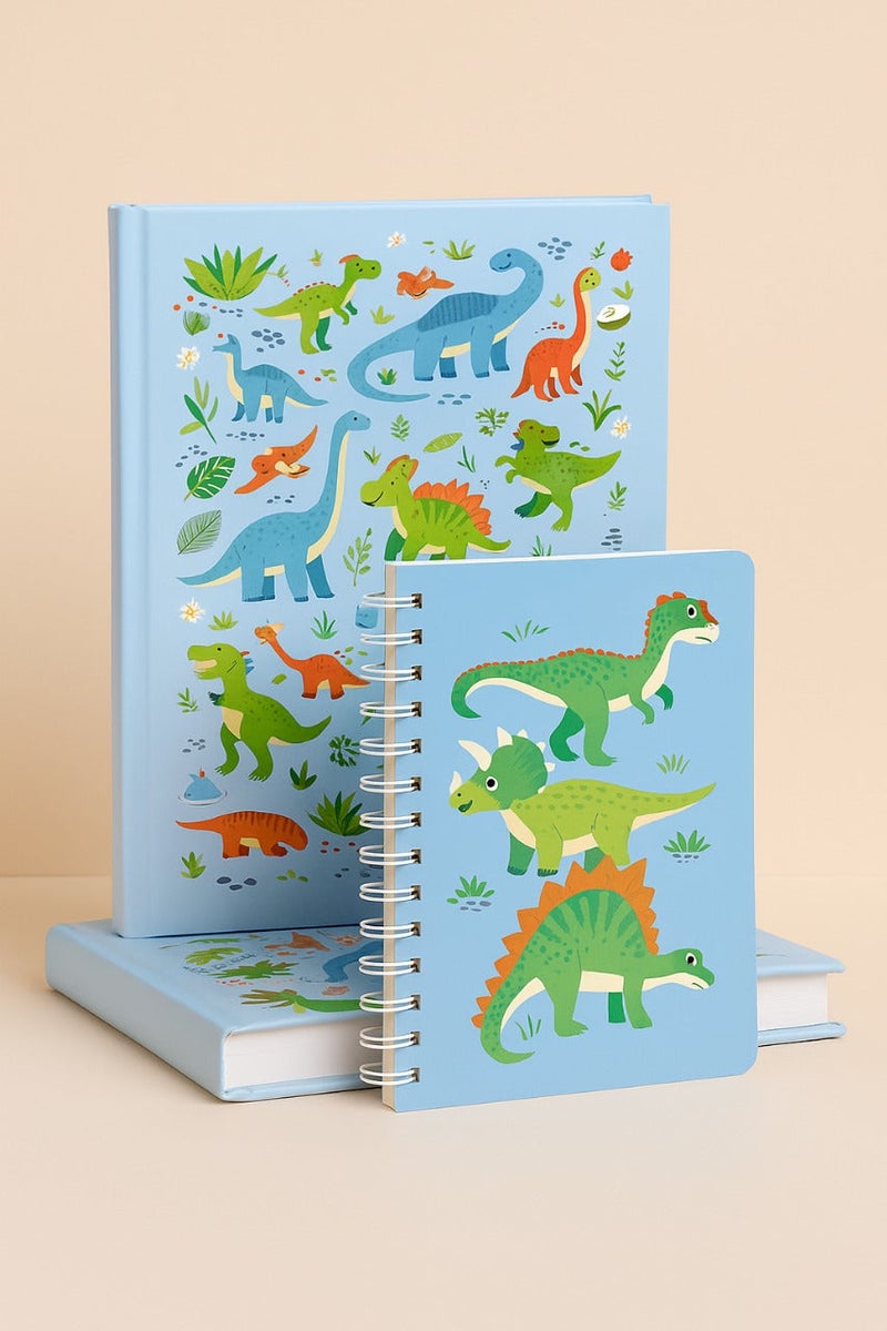 Midi Blue Dinosaur Notebook - Image 1