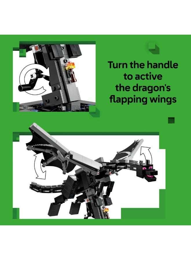 LEGO Minecraft The Ender Dragon Figure Building Toy 21595 (Age 10+, 710 Pieces) - Image 5