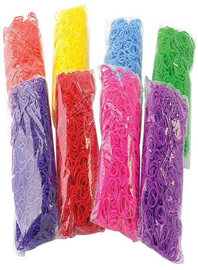 The Beadery - WonderLoom Bucket of Bands, Neon Colors - 8000 Pieces - 7313 - Image 3