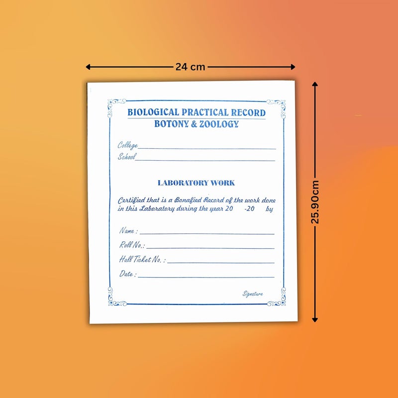 DUSHALA Practical Record Papers, Botony and Zoology (Lab Record Sheets kit 5) - Image 3