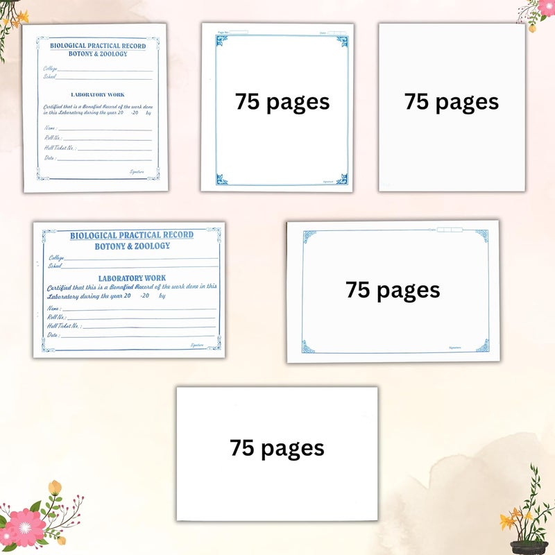 DUSHALA Practical Record Papers, Botony and Zoology (Lab Record Sheets kit 5) - Image 2