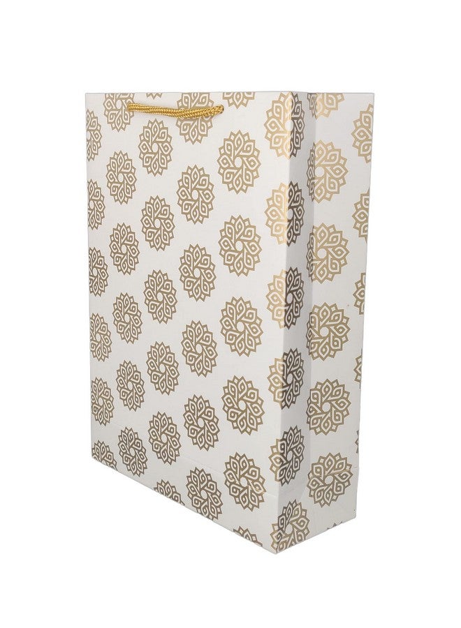 Arrow Paper Products Golden Chakras Paper Gift Bags for Return Gift, Small Presents, Weddings, Birthday, Holiday Presents (20.32x7.62x27.94 Cm, Pack of 80) - Image 3