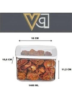 vip ahmet Rectangle Storage Container 2 x 1400 ml  - Image 3
