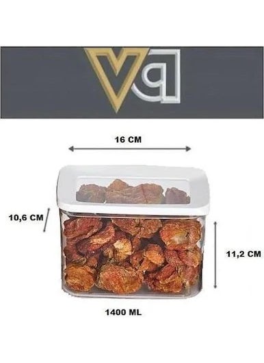 vip ahmet - Rectangle Storage Container 2 x 1400 ml - Image 1