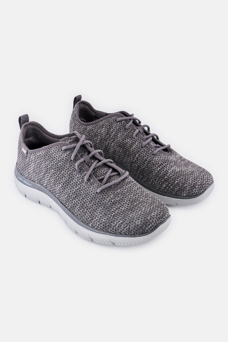 SKECHERS Men Summits Doharis Lace Up Outdoor Shoes, Charcoal - Image 1