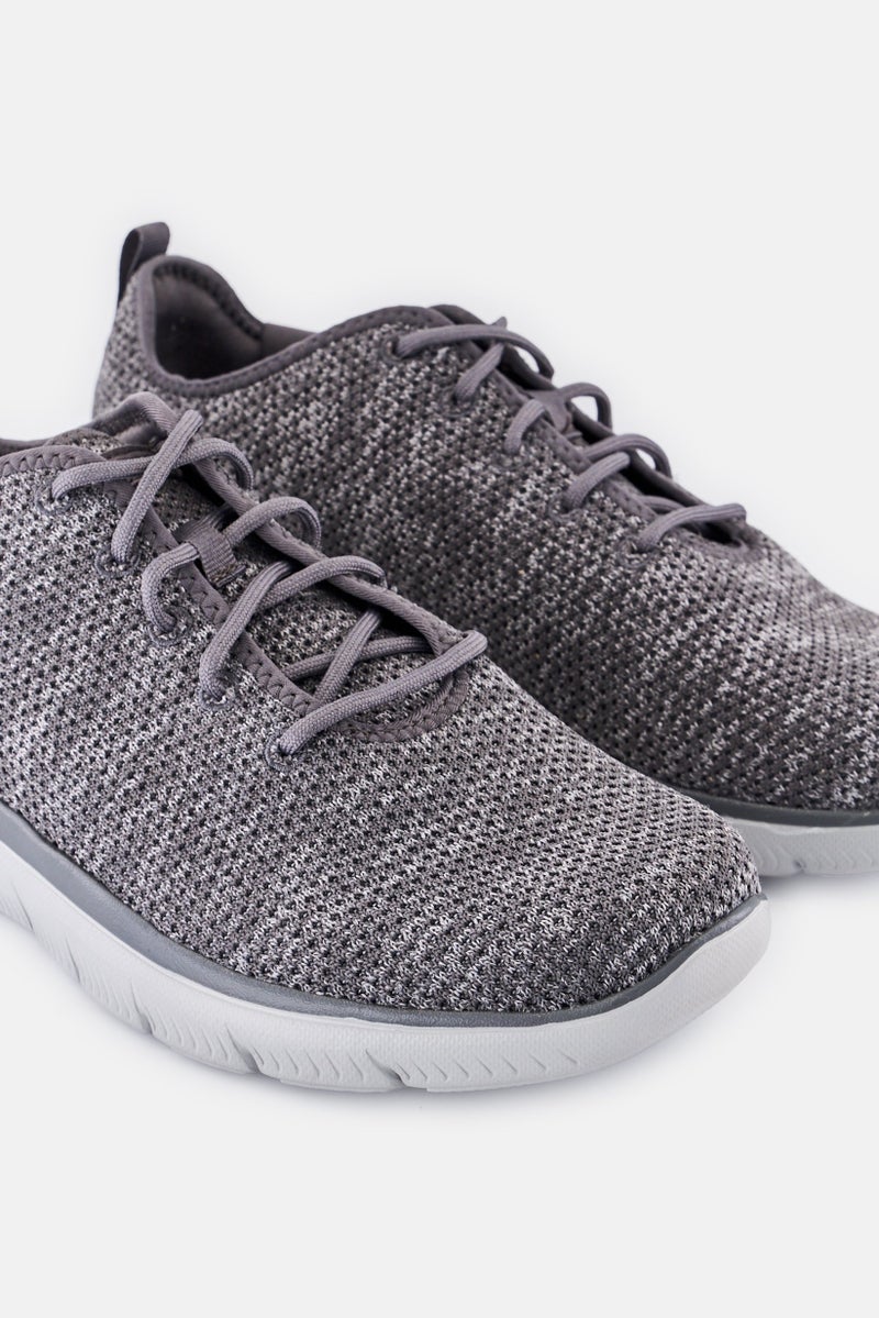 SKECHERS Men Summits Doharis Lace Up Outdoor Shoes, Charcoal - Image 3