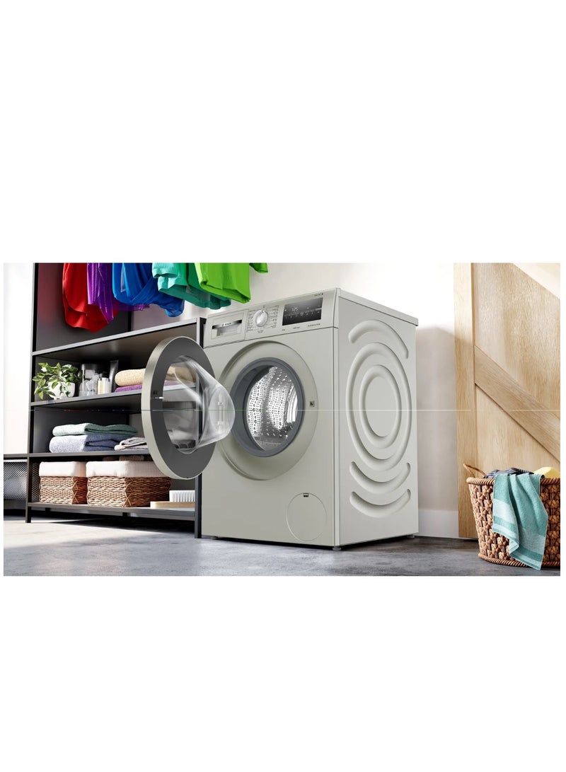 BOSCH Washer Machine Front Load Series 4 Spin 1400 RPM 2300 W 7 Programs LED Display Inox 8 kg WAN282X1EG Silver - Image 4