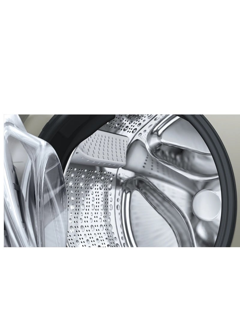 BOSCH Washer Machine Front Load Series 4 Spin 1400 RPM 2300 W 7 Programs LED Display Inox 8 kg WAN282X1EG Silver - Image 3