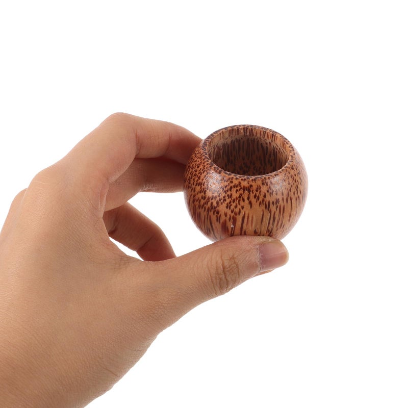 Outdoor Natural Wood Cup Stemless Wine Goblet Travel Camping Party Use - Image 4