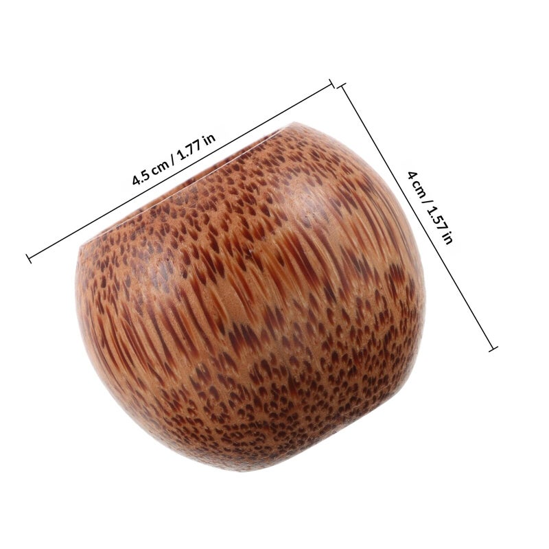 Outdoor Natural Wood Cup Stemless Wine Goblet Travel Camping Party Use - Image 3