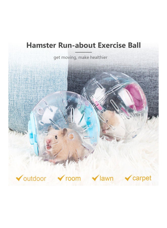 NIBEMINENT Exercise Ball Flash Light Running Wheel For Pet Jogging Training Activity Pink  - Image 2