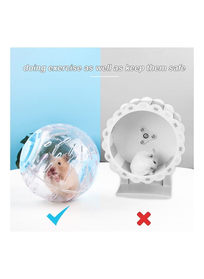 NIBEMINENT Exercise Ball Flash Light Running Wheel For Pet Jogging Training Activity Pink  - Image 3