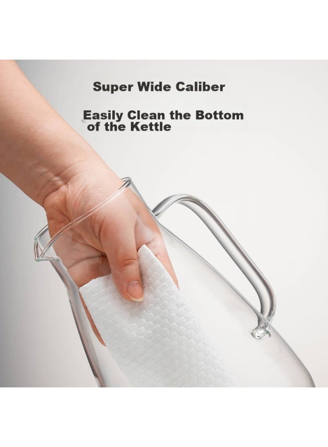Tianxi Cold Water Pitcher Wedding Home Large Capacity Water Pitcher Set Cold Water Cup Water Pitcher Tea Pot Glass Cup 2.2l - Image 5