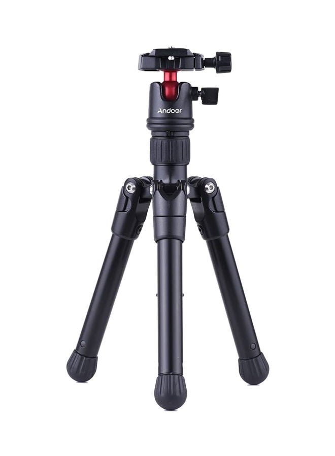 NIBEMINENT Tabletop Tripod Stand With Ball Head Quick Release Plate 21x11.3cm Black/Red/White - Image 1