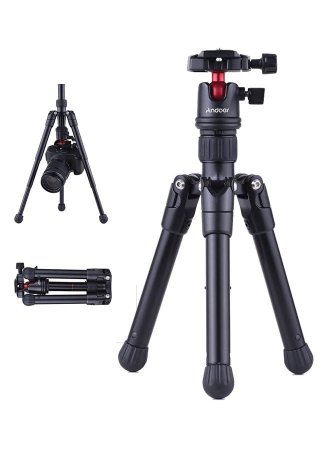 NIBEMINENT Tabletop Tripod Stand With Ball Head Quick Release Plate 21x11.3cm Black/Red/White - Image 2