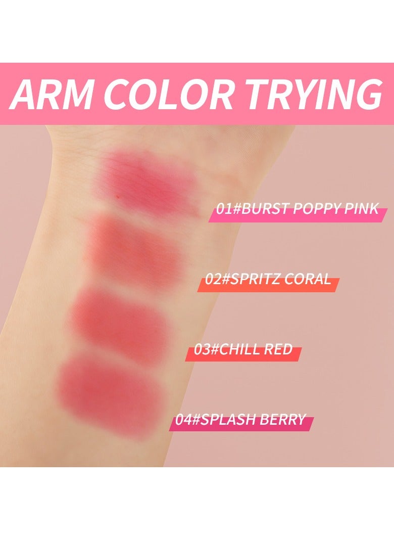 Milk 4PCS Milk Jelly Blush Stick,Milk Jelly Tint,Makeup Jelly Tint Set,Cooling Water Jelly Tint,Sheer Lip&Cheek Stain,Moisturize Blusher Stick,Lip Tint Stain,Milk Cream Blush,Blushers for Cheeks Make Up - Image 2