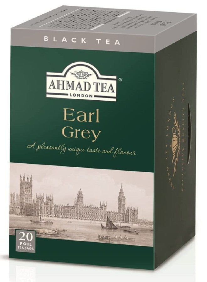 Ahmad Tea Earl Grey Tea, 20-Count Boxes (Pack of 6) - Image 1