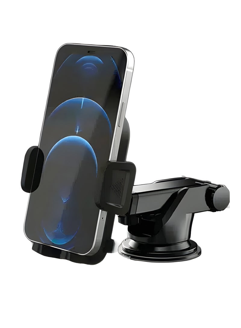 Earldom EH194 Car Phone Holder with Telescoping Arm and 360° Rotation - Suitable for All Cars - Black - Image 2