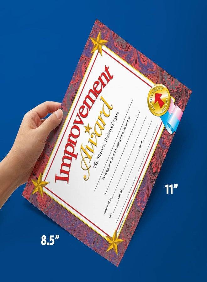 Hayes Flipside Products Improvement Award Certificate, Recognition, Award Student Achievement, Incentive, Hayes, Full-Color, 8.5" x 11", 30 Pack - Image 4