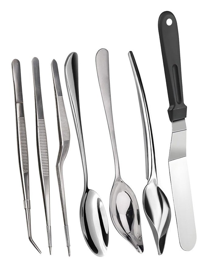 Tangoowal Culinary Specialty Tools,Professional Chef Plating Kit, 7 Piece, Stainless Steel - Image 1