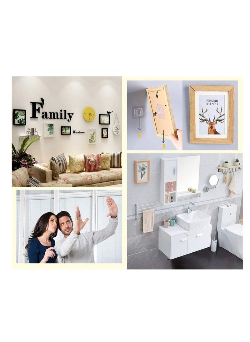 Double Sided Adhesive Wall Hooks Heavy-Duty Self-Adhesive Hooks, Good Elasticity and Toughness, Wall-Sticking Hooks for Organization Bathroom Kitchen and Office  - Image 5