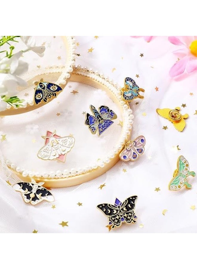 SYOSI 10Pcs Butterfly Enamel Pin Set, Cute and Horror Style Brooches, Steampunk Backpack Lapel Pins for Jackets, Hats, and Accessories, Unique Collectible Jewelry Gift (Assorted Designs) - Image 2