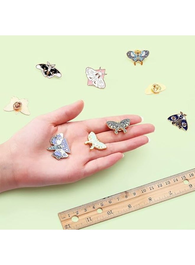 SYOSI 10Pcs Butterfly Enamel Pin Set, Cute and Horror Style Brooches, Steampunk Backpack Lapel Pins for Jackets, Hats, and Accessories, Unique Collectible Jewelry Gift (Assorted Designs) - Image 3