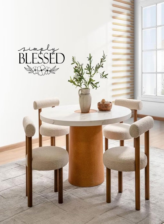 MOVANKRO Simply Blessed - Vinyl Wall Decal, Inspirational Quote Sticker for Your Family, Motivational Home or Office Décor - Image 3