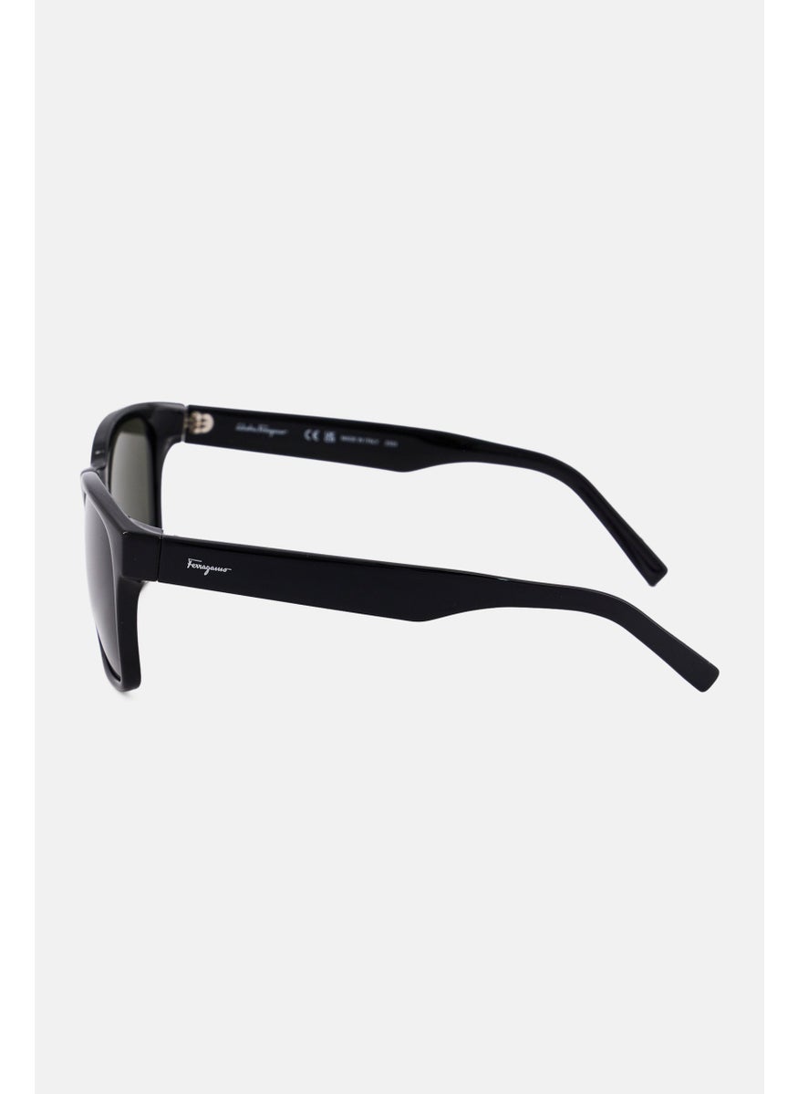 Salvatore Ferragamo - Men SF959S Square Sunglasses, Black - Image 1