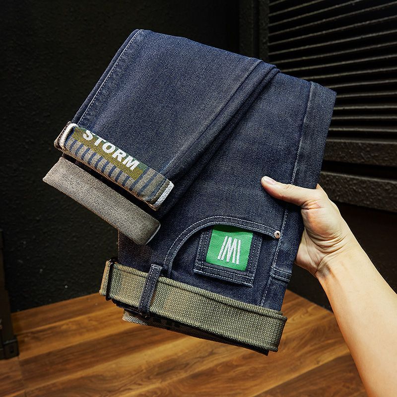 Unisex Classic Denim Jeans Loose Fit Daily Outdoor Wear - Image 2