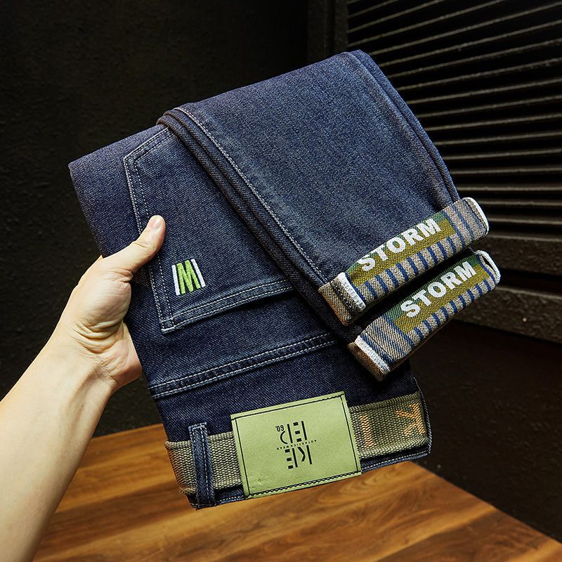 Unisex Classic Denim Jeans Loose Fit Daily Outdoor Wear - Image 1