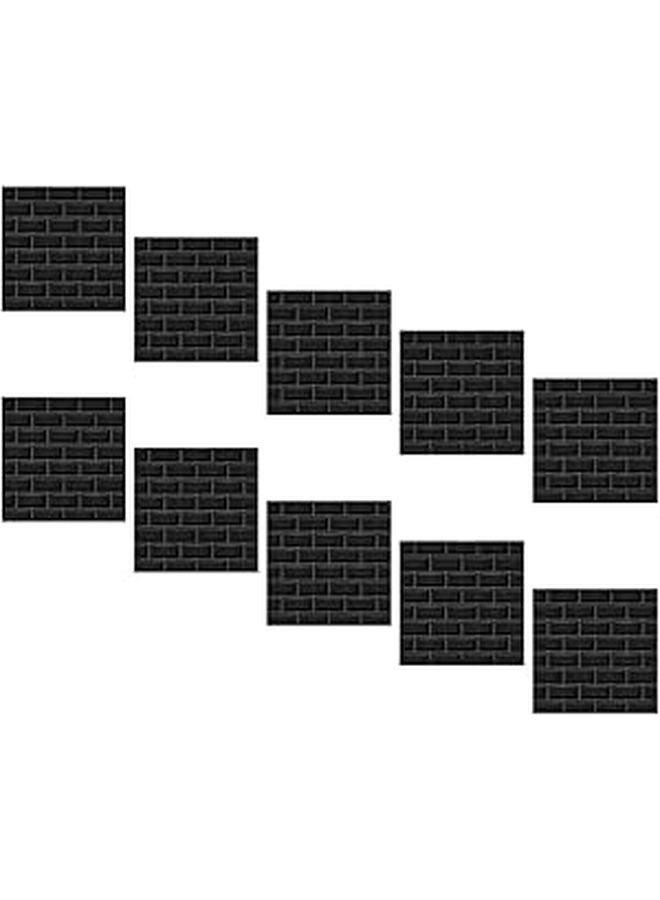 Self Adhesive Crystal Tile Stickers 10x10cm 10pcs Waterproof Peel and Stick Wallpaper for Bathroom Kitchen Wall Decor - Image 1