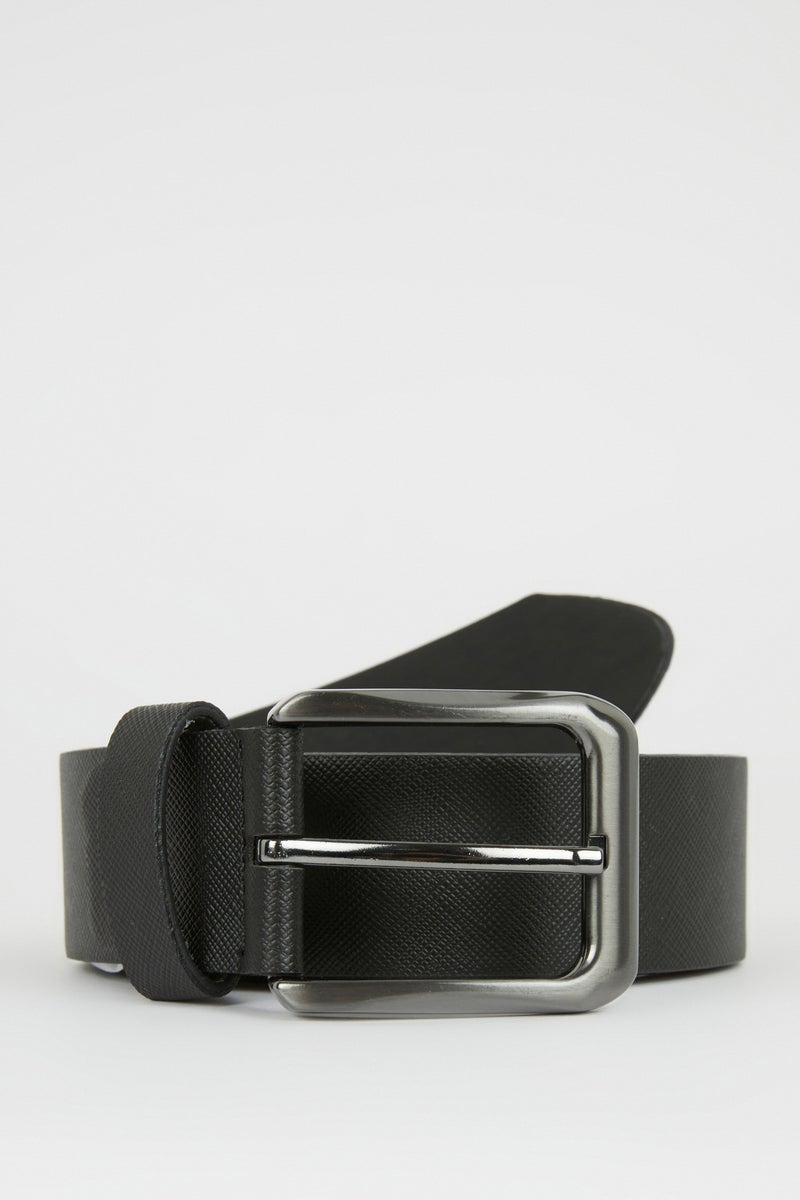 DeFacto Black Man Man Faux Leather Jean Belt Casual - Image 1