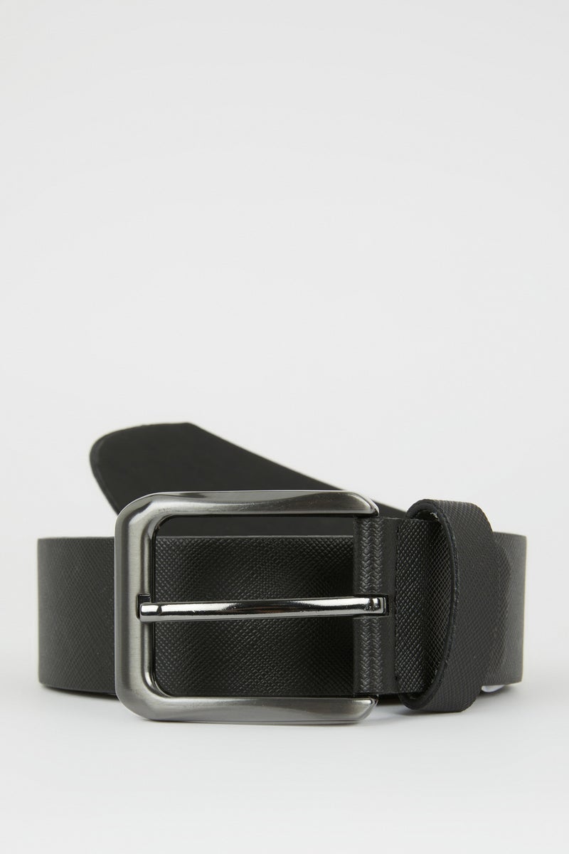 DeFacto Black Man Man Faux Leather Jean Belt Casual - Image 3