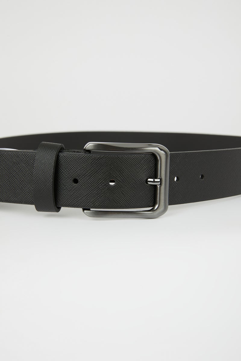 DeFacto Black Man Man Faux Leather Jean Belt Casual - Image 5